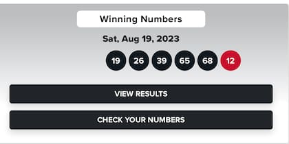 Resultados de Powerball del 19 agosto