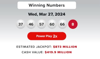 Resultados de Powerball del 27 de marzo