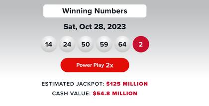 Resultados de Powerball del 28 de octubre