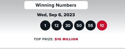 Resultados del double play del 6 de septiembre