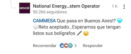 "Reto aceptado". NESO respondió a la propuesta de Cammesa y confirmó la apuesta que acompañará el cruce entre la Argentina e Inglaterra por un lugar en la final del Mundial.