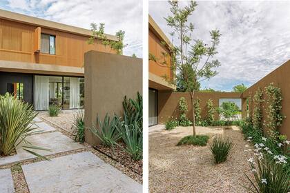 Retrajeron la casa algunos metros para hacerla más privada. El patio interno, con paisajismo de Mónica Nougués), además de ser fuelle, se aprovecha: los chicos lo usan para jugar.