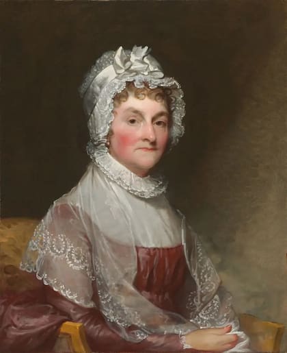 Retrato de Abigail Smith Adams del pintor Gilbert Stuart
