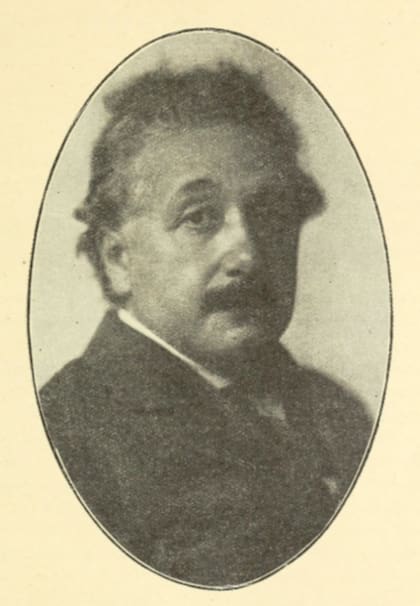 Retrato de Albert Einstein tomado por la casa Witcomb.