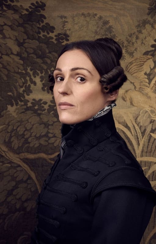 Retrato de Anne Lister y la interpretación de Suranne Jones.