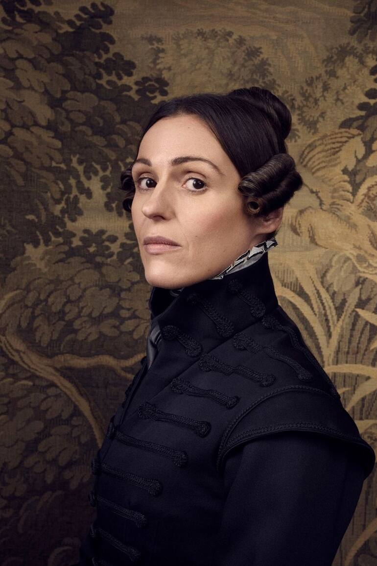 Retrato de Anne Lister y la interpretación de Suranne Jones.