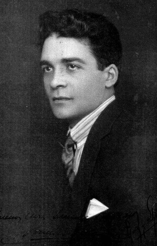 Retrato de Francisco Salamone durante su juventud.