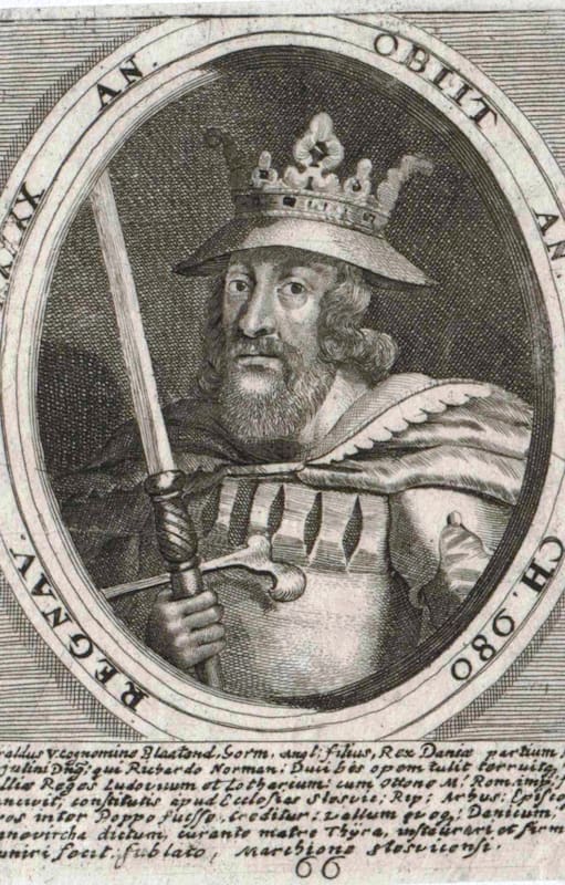 Retrato de Harald Blåtand