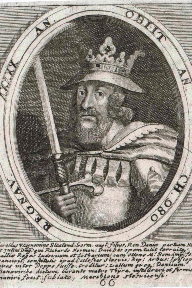 Retrato de Harald Blåtand