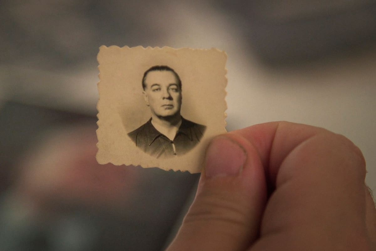 Retrato de Jorge Luis Borges en la película de Mariano Llinás