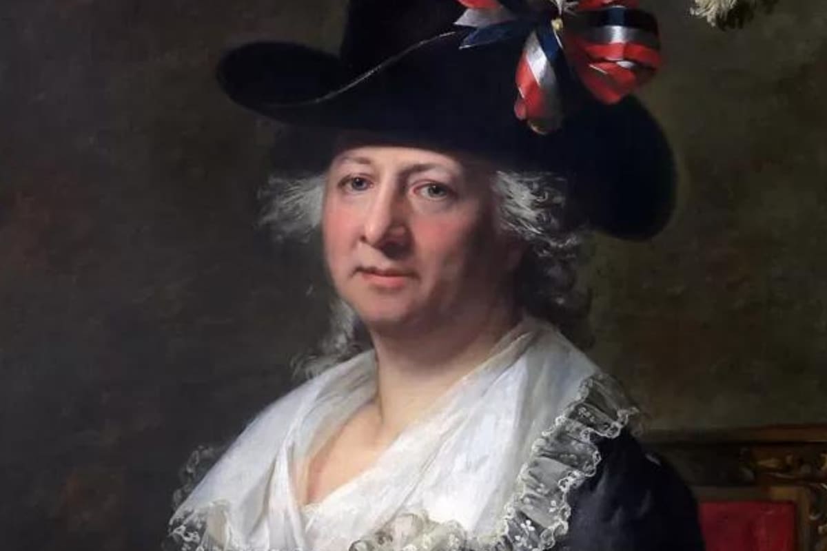 Retrato de la Chevalière d'Eon pintado por Jean-Laurent Mosnier (1791)