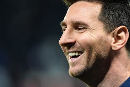 Retrato de Lionel Messi, antes del partido entre el Paris Saint-Germain y el LOSC Lille