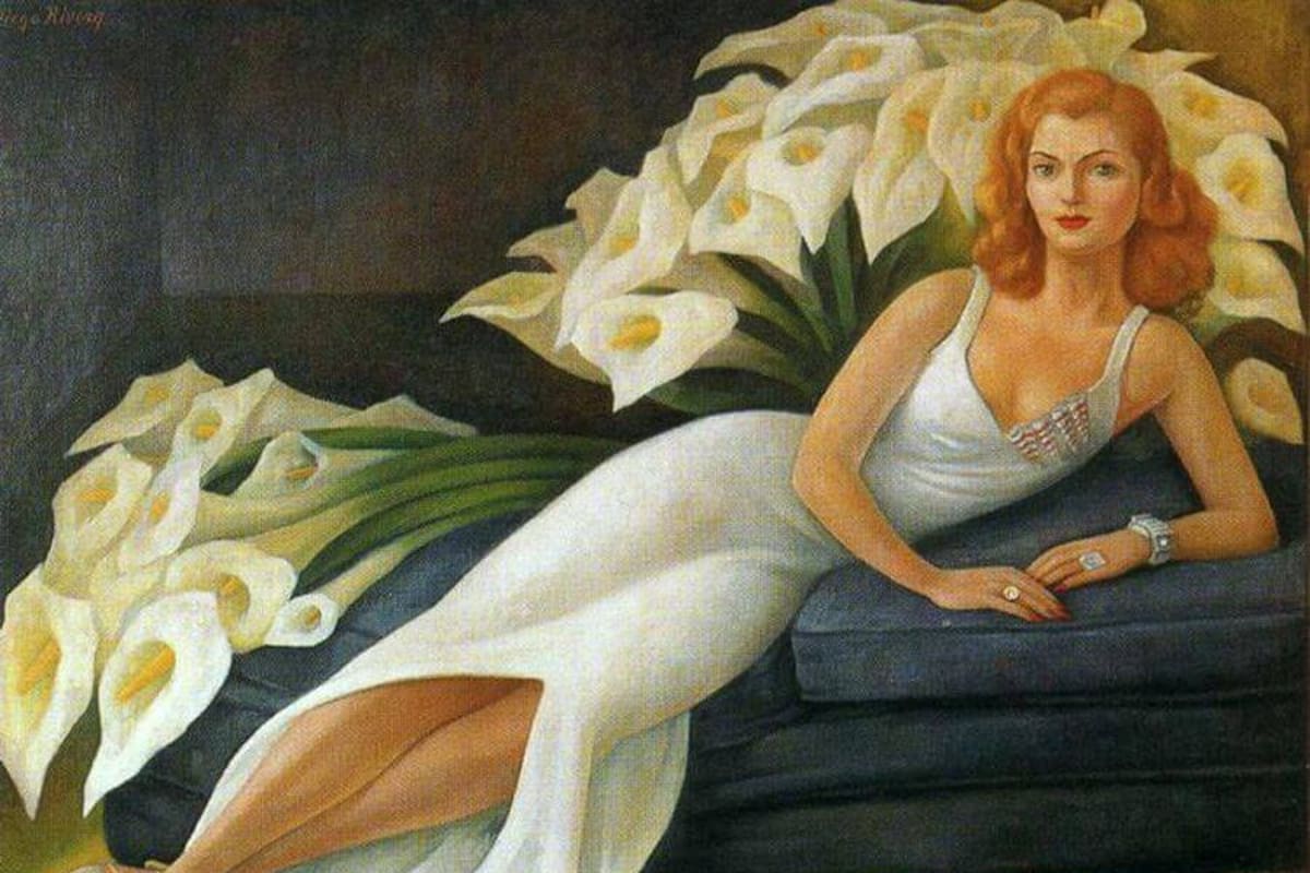 "Retrato de Natasha Gelman" (1943) de Diego Rivera