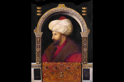 Retrato del sultán Mehmed II en 1480 realizado por el pintor Gentile Bellini