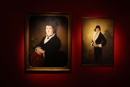 Retratos de la bisabuela y la abuela de Mauro Herlitzka, donados por el galerista