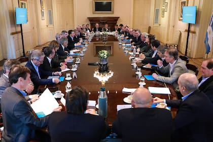 El Presidente recibió a ministros y secretarios en Casa Rosada