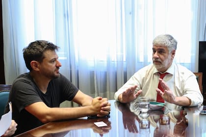 Reunión de Roberto Feletti con Juan Grabois