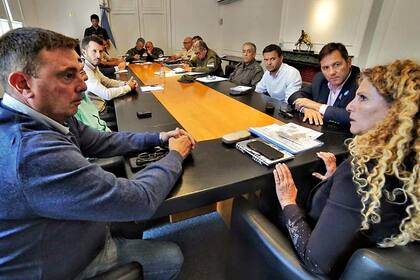 Reunión del comando unificado de seguridad, encabezada por Mercedes La Gioiosa