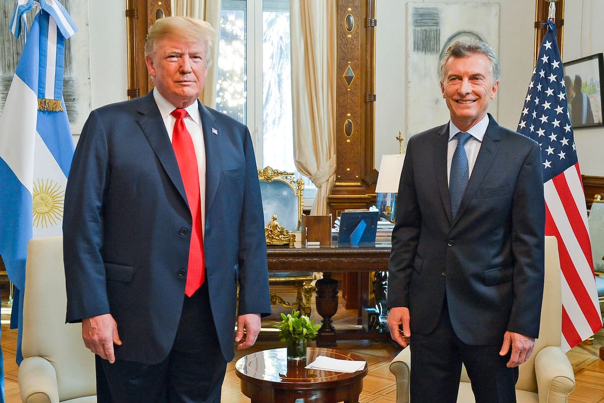 Reunión Mauricio Macri Donald Trump Casa Rosada Salón Blanco
