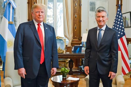 Reunión Mauricio Macri Donald Trump Casa Rosada Salón Blanco