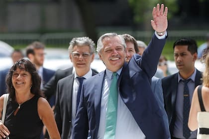 Reunión políticade Género en el CCK. Alberto Fernández