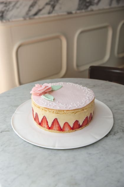 Reversión de la torta Fraisier de Oli