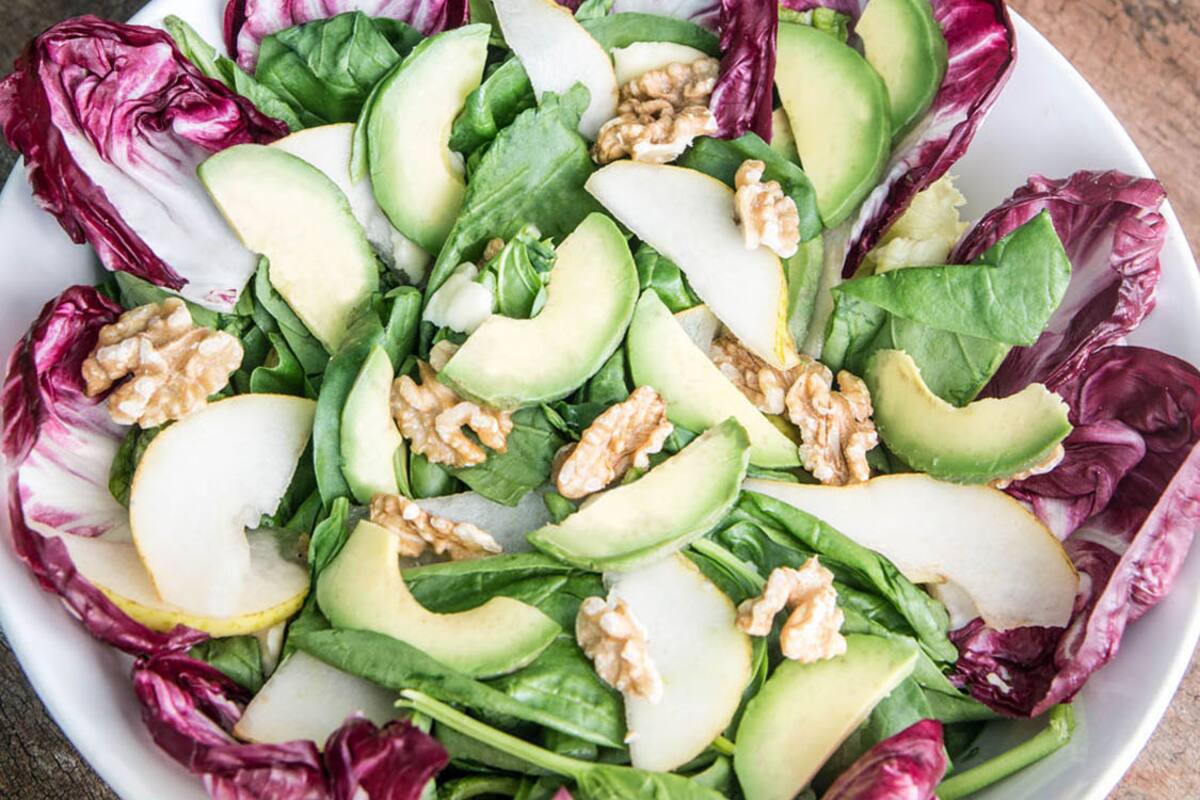 Ensalada con peras.