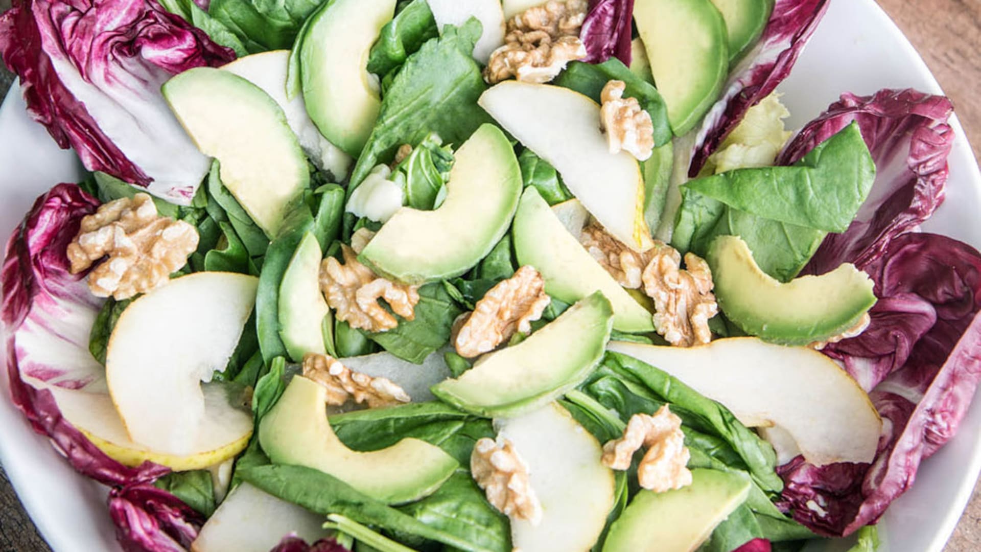 Ensalada con peras.