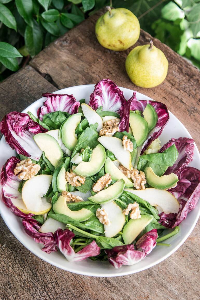 Ensalada con peras.