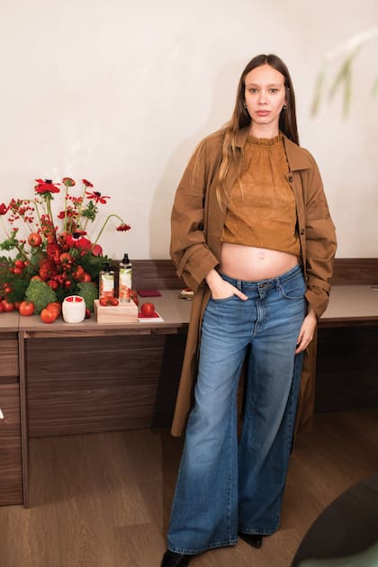 La modelo argentina Moira Berntz, feliz con su embarazo