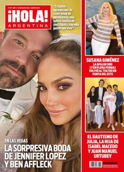 Revista Hola Argentina 610. La tapa de revista ¡Hola! de esta semana.