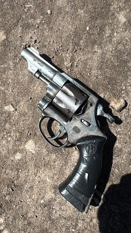 Revólver incautado por la policía