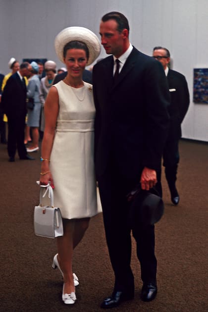 La pareja en el centro de Arte de Henie-Onstad, en 1968