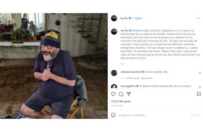 Reynaldo Sietecase había compartido una emotiva despedida a Gerardo Rozín en Instagram