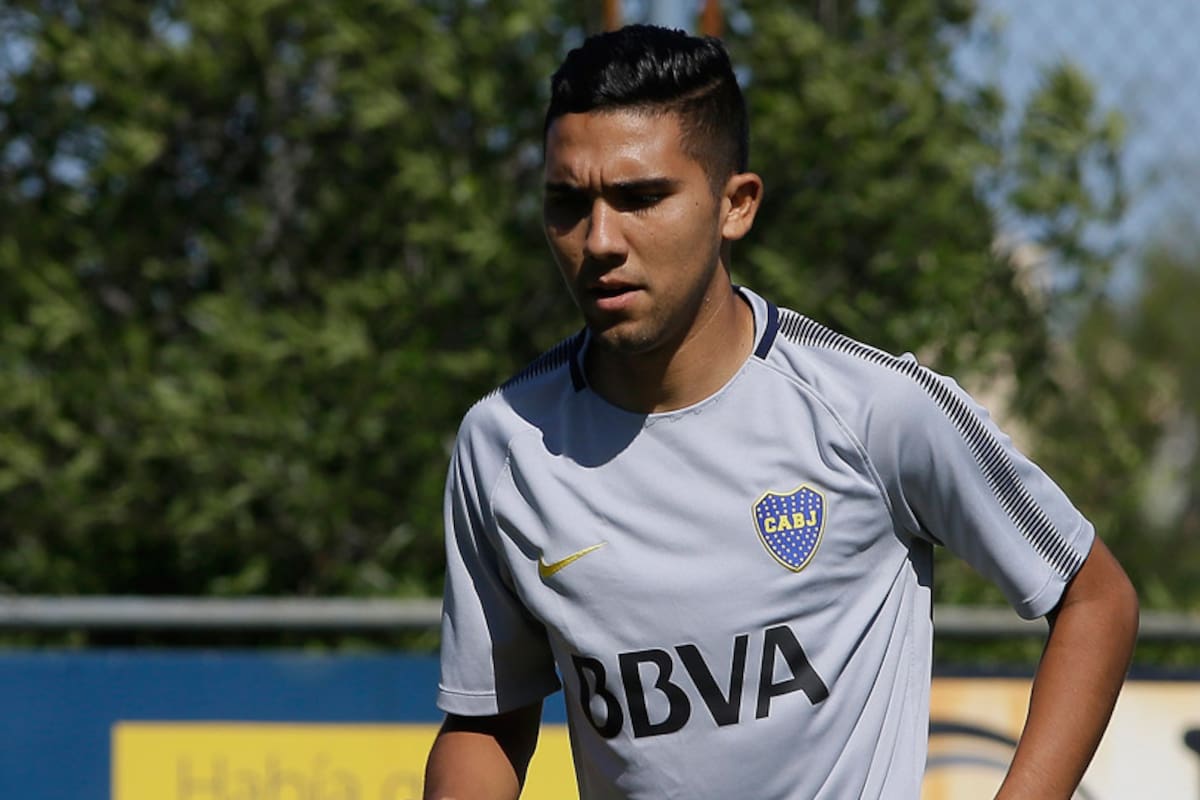 Reynoso tuvo su primera práctica en Boca
