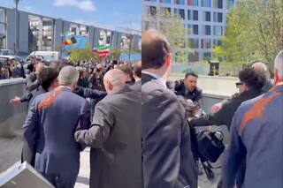 Atacaron al príncipe heredero exiliado de Irán, Reza Pahlavi, durante una aparición