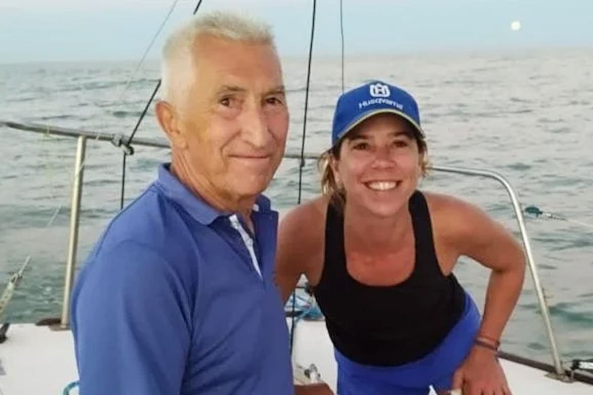 Ricardo Capparelli con su hija, Soledad