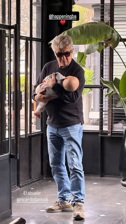 La tierna postal de Ricardo Darín y su nieto Dante