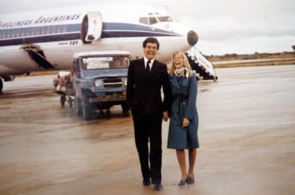 Ricardo, en sus años en Aerolíneas Argentinas.