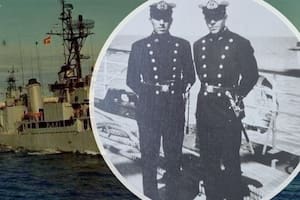 Ricardo Ferrari y Carlos Alberto González combatieron en la Guerra de Malvinas: el primero a bordo del ARA Bouchard y el segundo, del ARA Piedrabuena