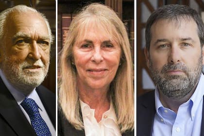 Ricardo Gil Lavedra (Colegio Público de la Abogacía de la Capital Federal), Rosalía Silvestre (Colegio de Abogados de la Ciudad) y Juan Pablo Zanetta (Asociación de Abogados de Buenos Aires)