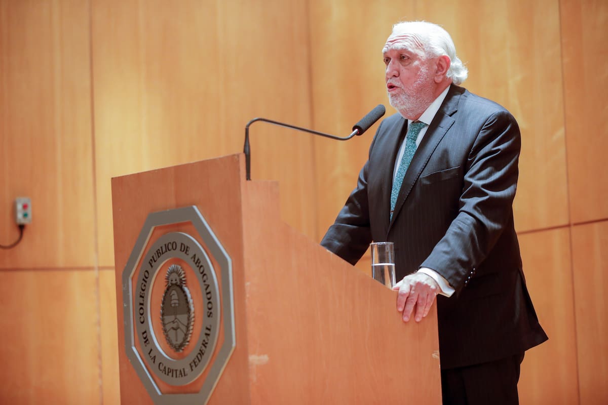 Ricardo Gil Lavedra, presidente del Colegio Publico de la Abogacía de la Ciudad de Buenos Aires