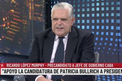 Ricardo López Murphy charló extensamente con Eduardo Feinmann y aseguró que le gustaría ser el candidato a vicepresidente de Patricia Bullrich