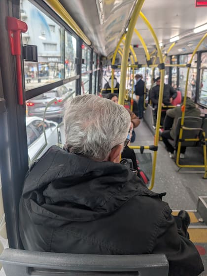 Ricardo López Murphy, en el colectivo 102.