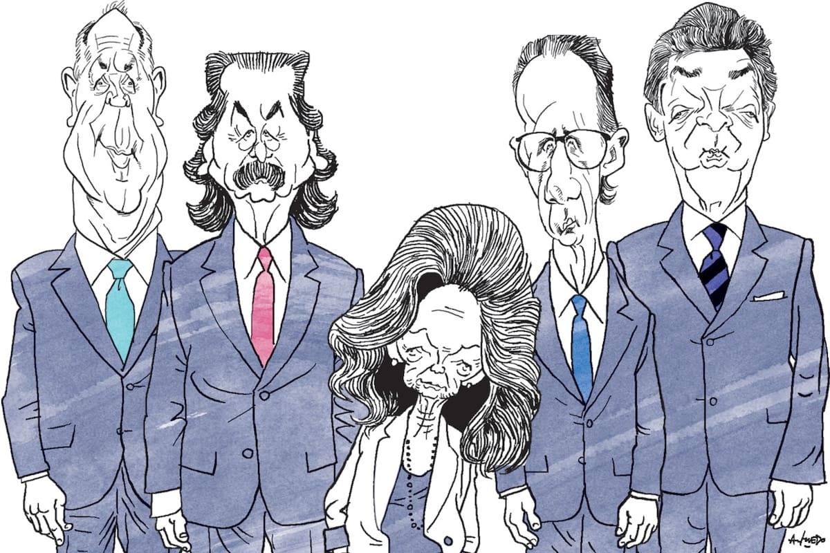 Ricardo Lorenzetti, Juan Carlos Maqueda, Elena Highton, Carlos Rosenkrantz y Horacio Rosatti