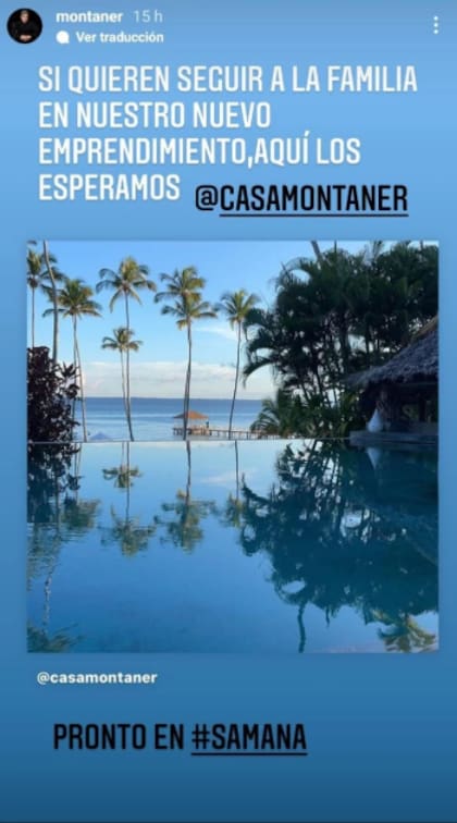 Ricardo Montaner invitó a sus seguidores a sumarse a su nuevo emprendimiento en una península del Caribe