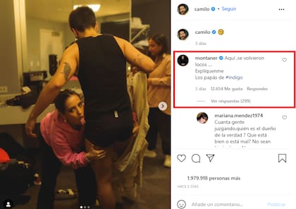 Ricardo Montaner le dejó un cómico comentario al posteo de Camilo y Evaluna