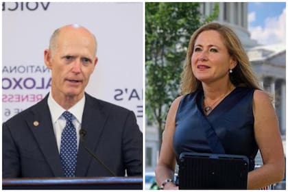 Rick Scott y Debbie Mucarsel-Powell serán los candidatos a senadores republicano y demócrata, respectivamente, en noviembre