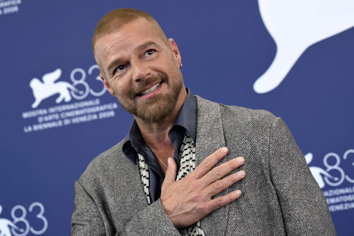 Ricky Martin durante la sesión de fotos antes de la proyección del film que participa en el festival de cine fuera de competencia