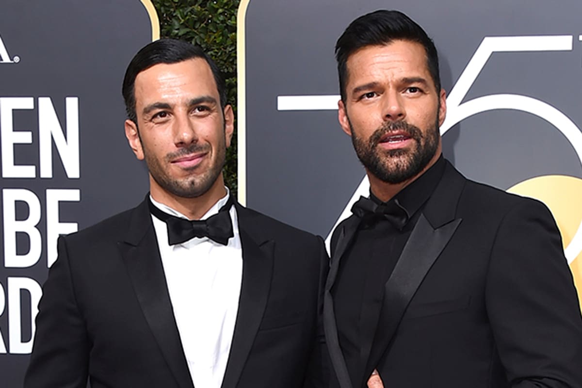 Ricky Martin junto a su flamante marido, Jwan Yosef